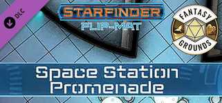 Fantasy Grounds - Starfinder RPG - Starfinder Flip-Mat - Space Station Promenade background image