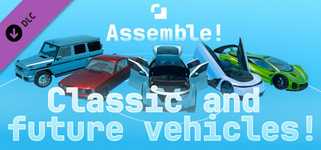 Assemble! - Classic and future vehicles background image