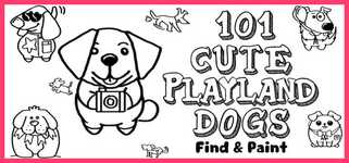 101 Cute Playland Dogs: Find & Paint cover image