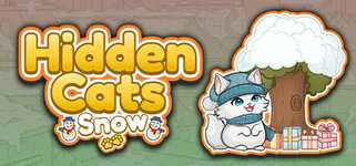 Hidden Cats - Snow background image