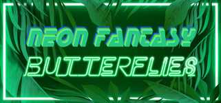 Neon Fantasy: Butterflies background image