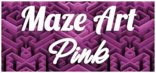 Maze Art: Pink background image