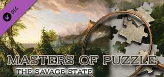 Masters of Puzzle - The Savage State by Thomas Cole background image