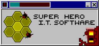 Super Hero I.T. Software background image