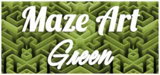 Maze Art: Green background image