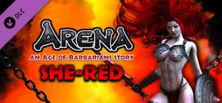 ARENA an Age of Barbarians story - She-Red background image