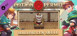 Potion Permit - Halloween Skull background image