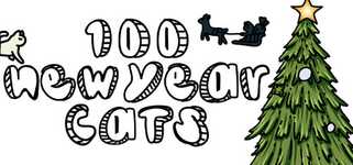 100 New Year Cats background image