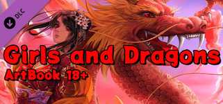 Girls and Dragons - Artbook 18+ background image