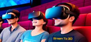 Stream to 3D background image