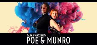 Dark Nights with Poe and Munro background image