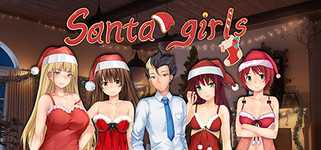 Santa Girls background image
