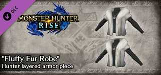 Monster Hunter Rise - "Fluffy Fur Robe" Hunter layered armor piece background image
