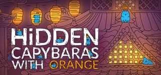Hidden Capybaras with Orange background image