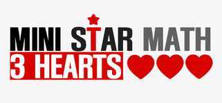 Mini Star Math: 3 Hearts background image