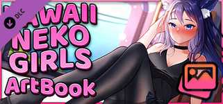 Kawaii Neko Girls - Artbook 18+ background image