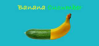 Banana & Cucumber background image