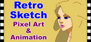 Retro Sketch - Pixel Art & Animation background image