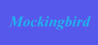 Mockingbird background image
