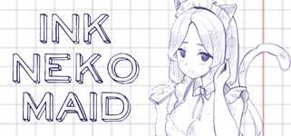 Ink Neko Maid background image