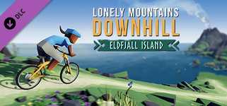 Lonely Mountains: Downhill - Eldfjall Island background image