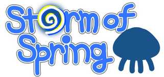 Storm of spring background image