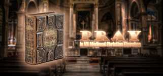 Pray in VR Medieval Christian Churches background image