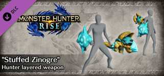 Monster Hunter Rise - "Stuffed Zinogre" Hunter layered weapon (Sword & Shield) background image