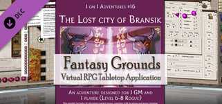 Fantasy Grounds - PFRPG Compatible Adventure: The Lost City of Bransik - One on One Adventure #16 cover image