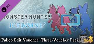 Monster Hunter: World - Palico Edit Voucher: Three-Voucher Pack background image