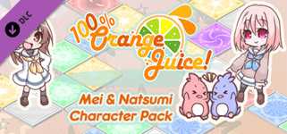100% Orange Juice - Mei & Natsumi Character Pack background image