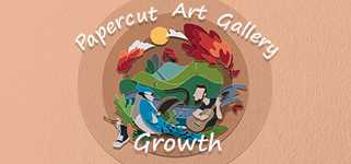 Papercut Art Gallery-Growth background image