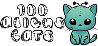 100 Aliens Cats background image