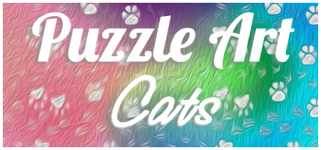 Puzzle Art: Cats background image