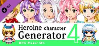 RPG Maker MZ - Heroine Character Generator 4 for MZ cover image
