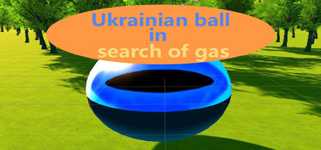 Ukrainian ball in search of gas background image