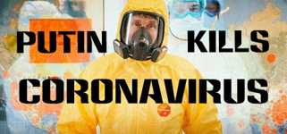 Putin kills: Coronavirus background image