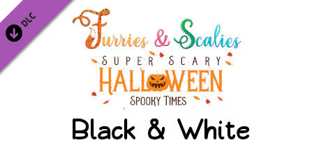 Furries & Scalies: Super Scary Halloween Spooky Times: Black & White cover image