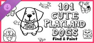101 Cute Playland Dogs: Find & Paint - Artbook cover image