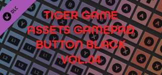 TIGER GAME ASSETS GAMEPAD BUTTON BLACK VOL.04 cover image