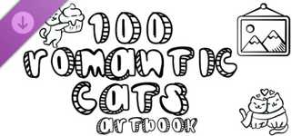 100 Romantic Cats - Artbook cover image