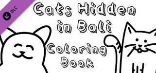 Cats Hidden in Bali - Coloring Book cover image
