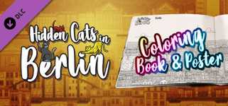 Hidden Cats in Berlin - Printable PDF Coloring Book and Poster cover image