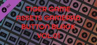 TIGER GAME ASSETS GAMEPAD BUTTON BLACK VOL.01 cover image