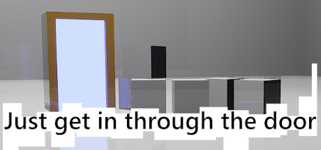 Just get in through the door cover image