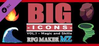 RPG Maker MZ - Big Icons Vol 1 - Magic and Skills background image