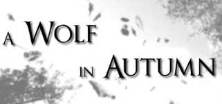 A Wolf in Autumn background image