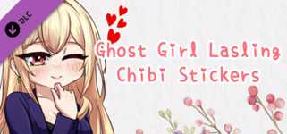 Ghost Girl Lasling-Chibi Stickers background image