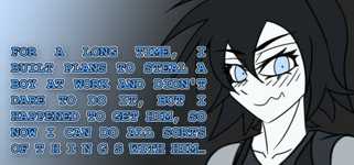 For a long time, I built plans to steal a boy at work and didn't dare to do it, but I happened to get him, so now I can do all sorts of T H I N G S with him… background image