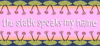 the static speaks my name background image